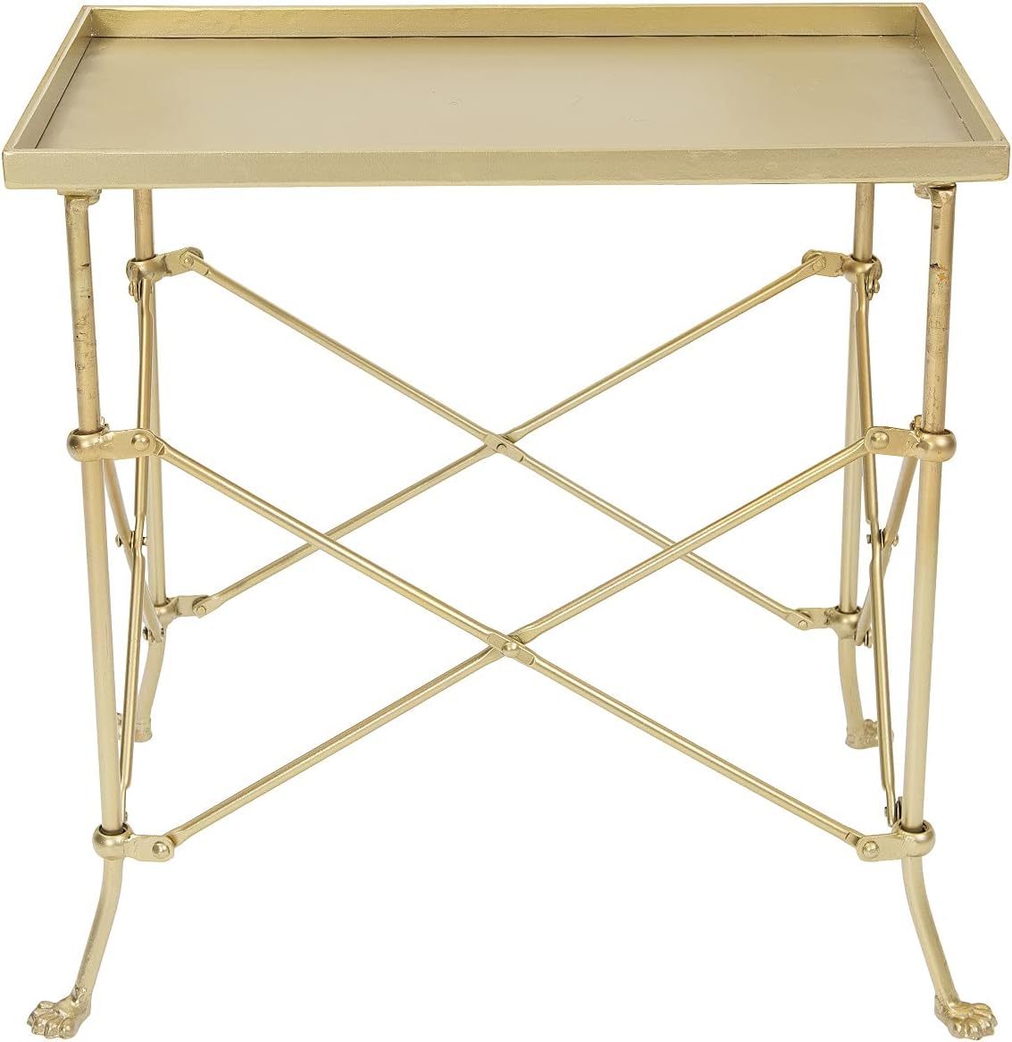 Gold Metal Rectangle Table F10671