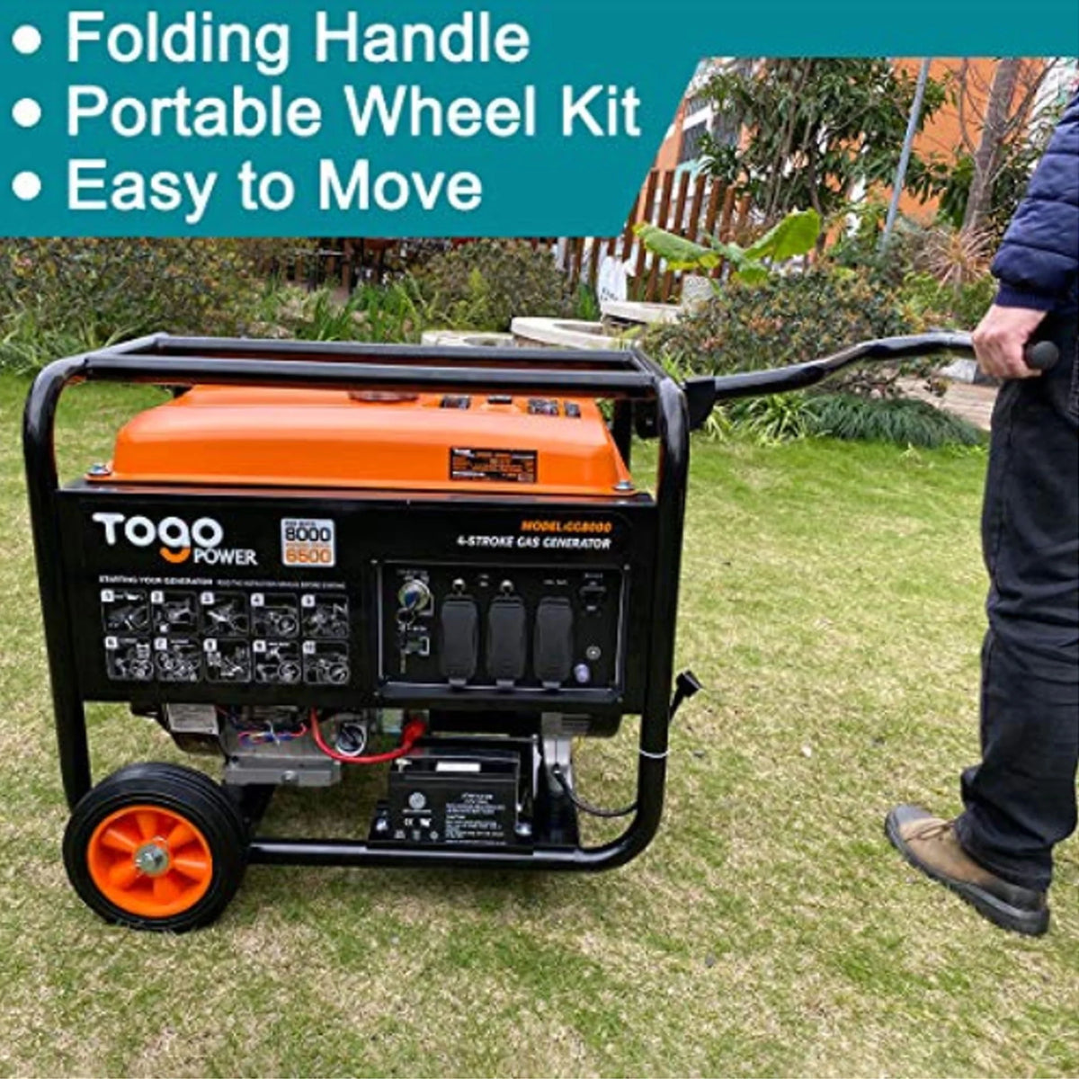 Portable Gasoline Powered Generator 8000 Watt H201