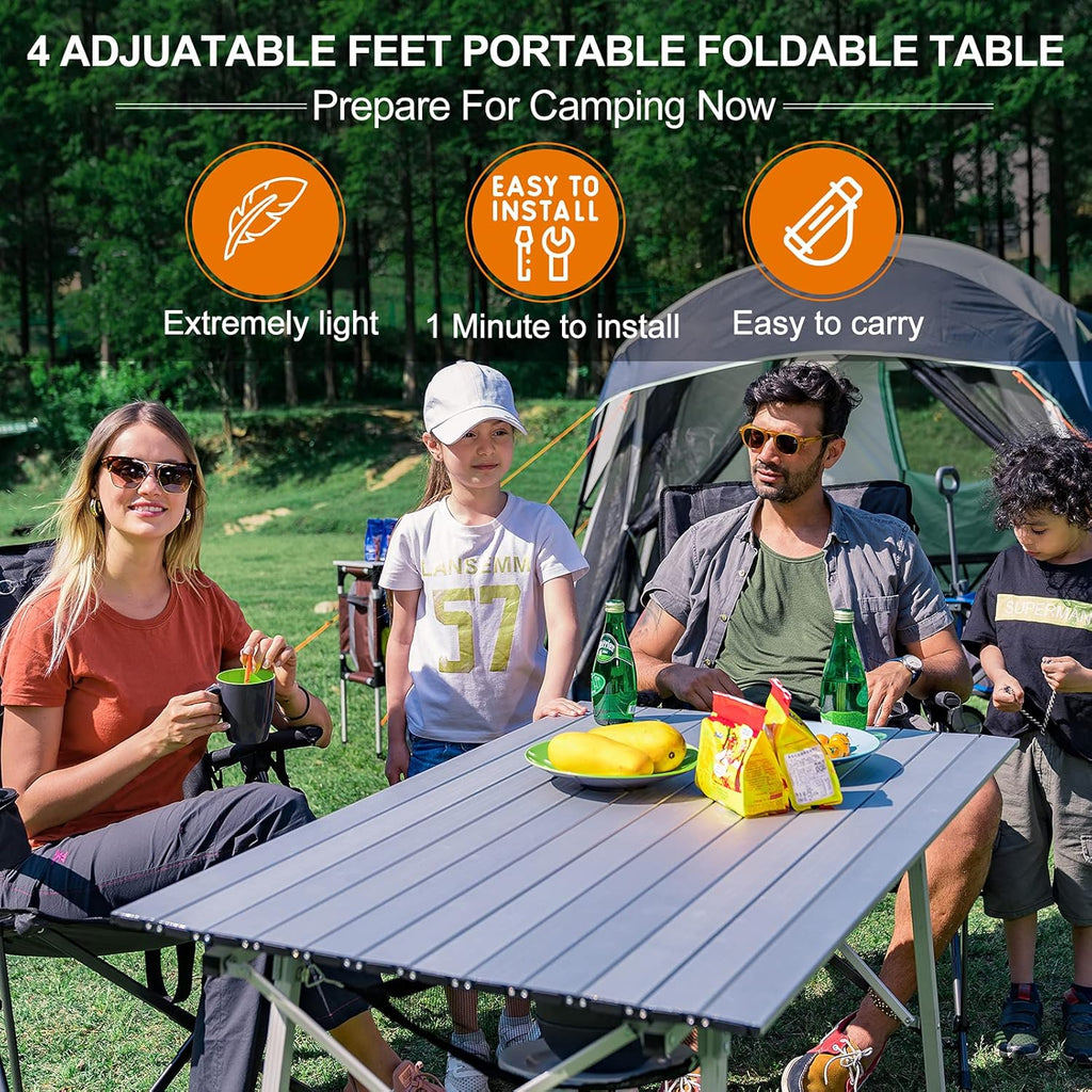 Portable Folding Camping Table Ultra Lightweight Aluminum C2643