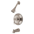 Brushed Nickel Tub and Shower Faucet L616931