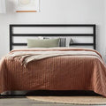 Black California King Metal Headboard O7444