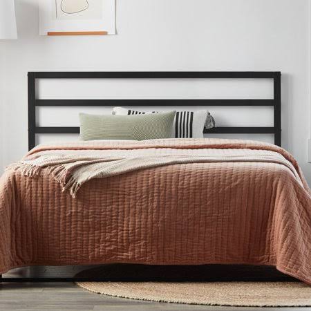 Black California King Metal Headboard O7444