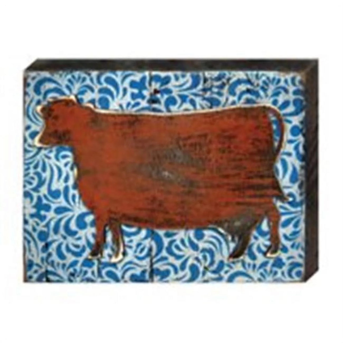 Cow Art on Board Wall Decor N176