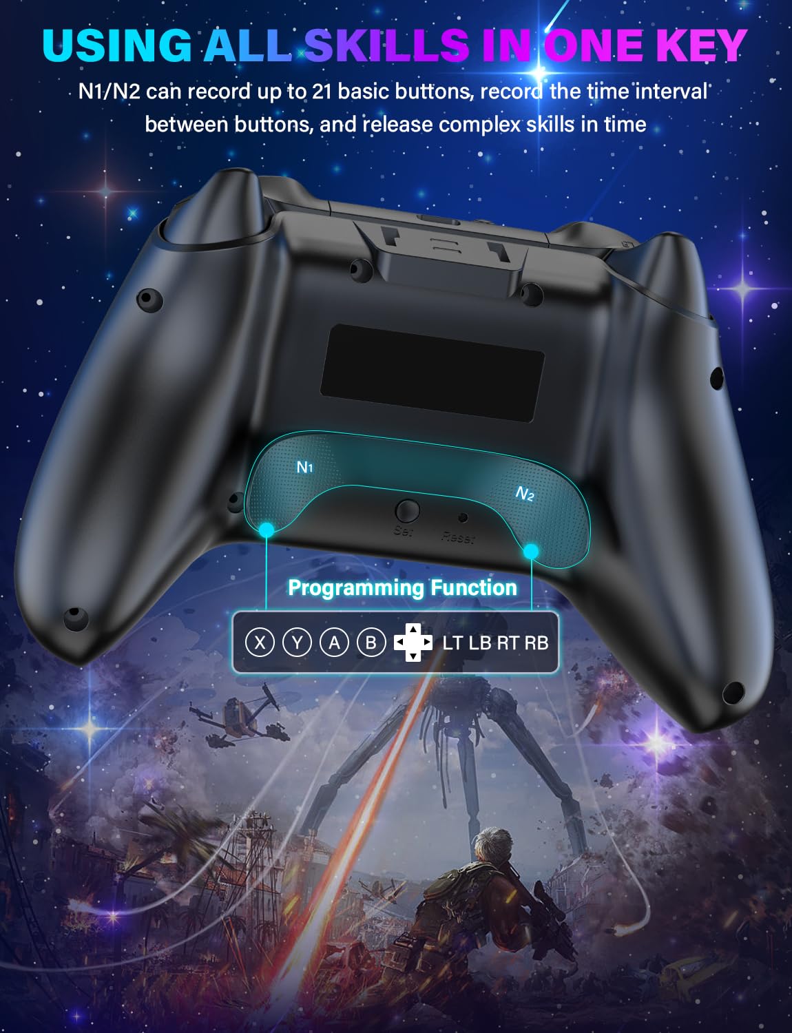Wireless Switch Pro Controller with 1200mAh Rechargeable Battery S37527