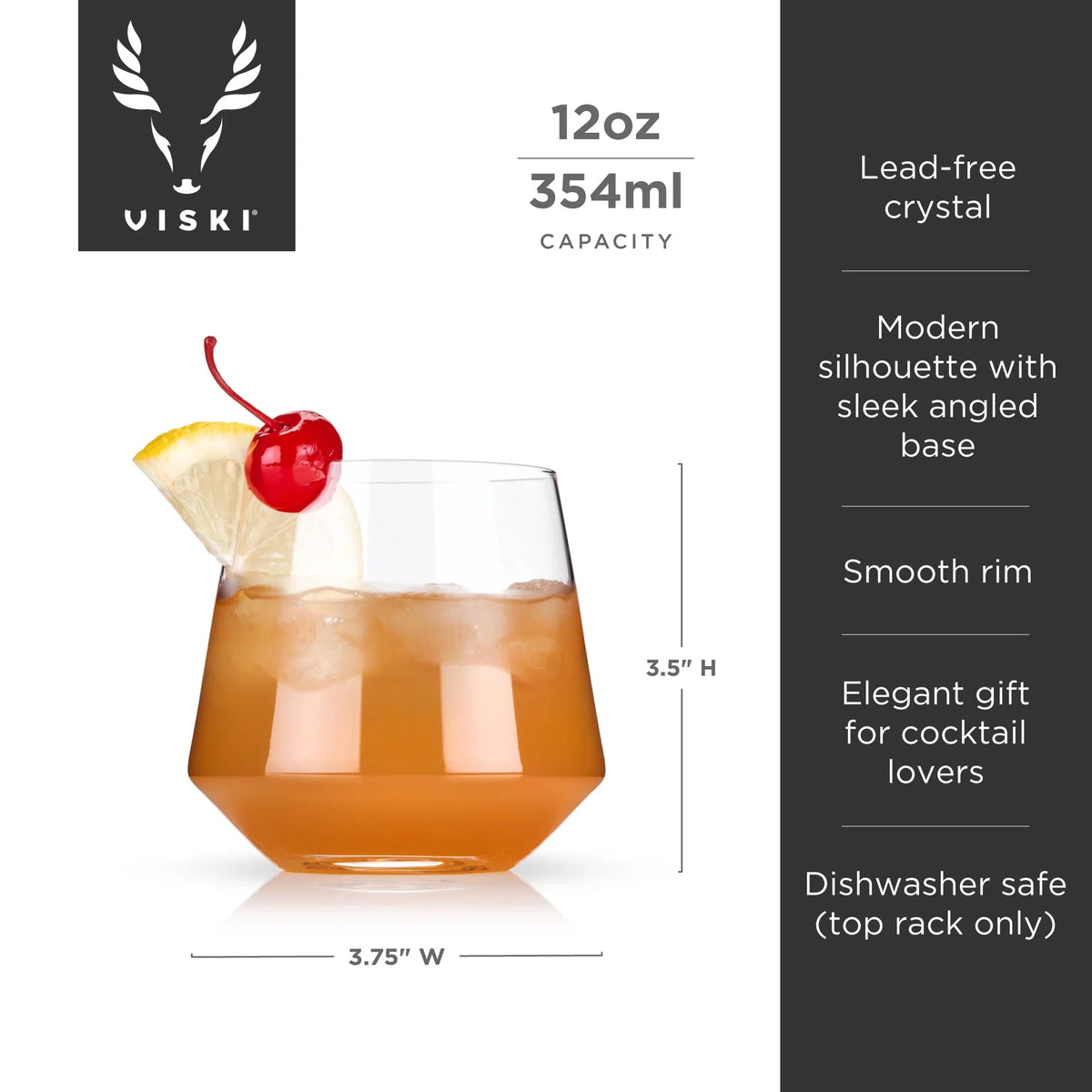 Angled Crystal Tumblers D452
