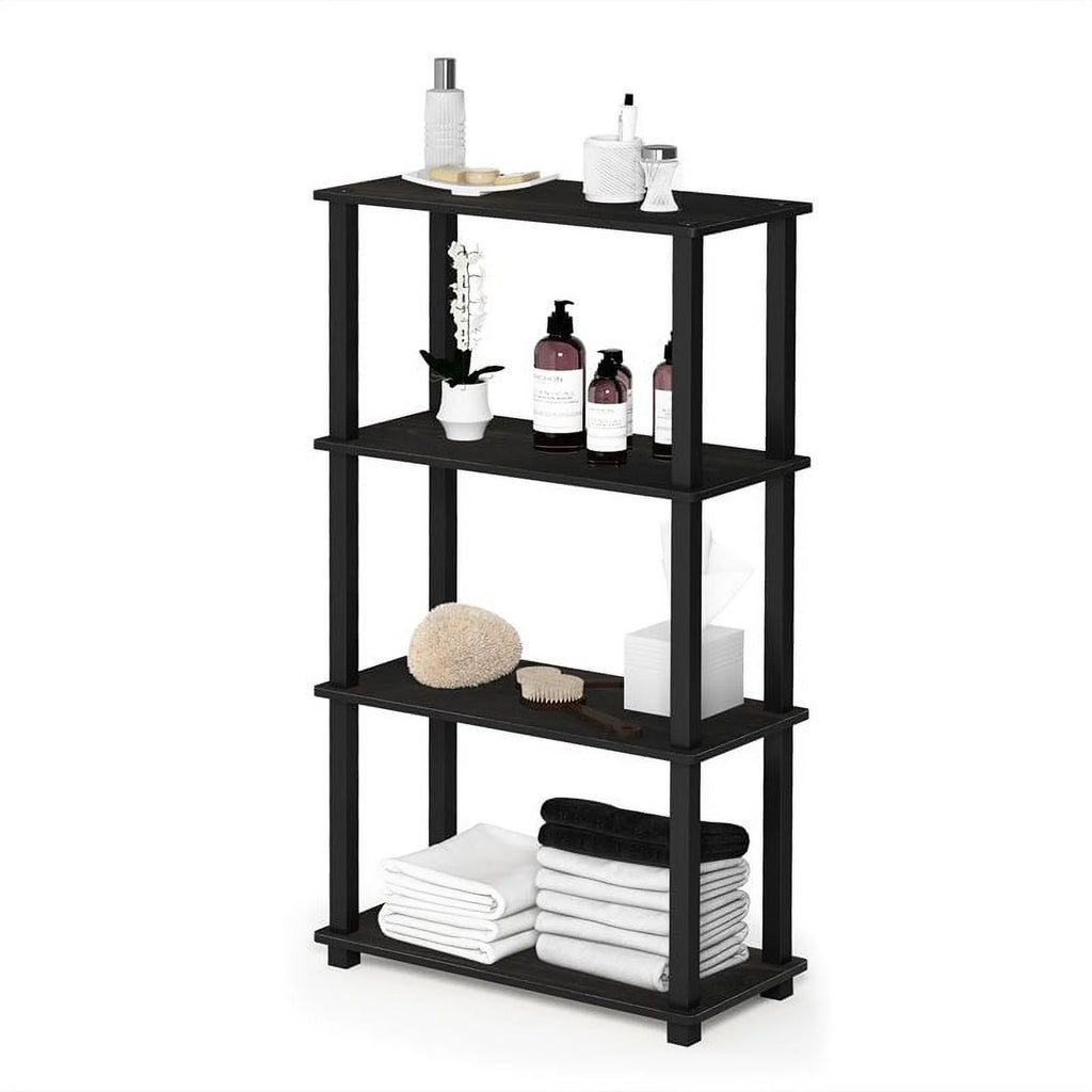 4-Shelf Decorative Shelves, Black T52370