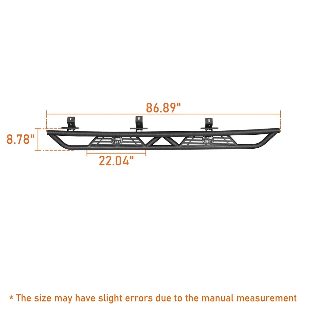 Pair Side Steps Running Board Nerf Bar Black D765764