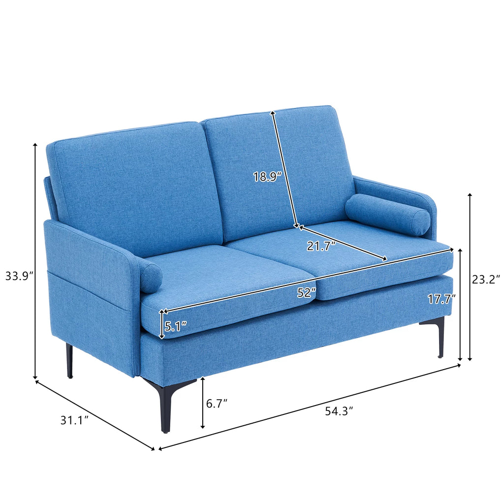Mid-Century Modern Love Seat V2259