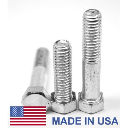1/4 inch-28 x 2 1/2 inch Fine Thread Grade 5 Hex Cap Screw, Medium Carbon Steel Zinc Plated, Pk 450 Z82145