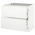 White 36x24x30 Base Cabinet with 3 Drawers E65869