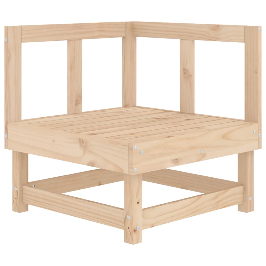 Solid Wood Pine Corner Sofa with Cushions K162