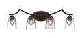 Four Light Bath Bar Dark Granite A7654