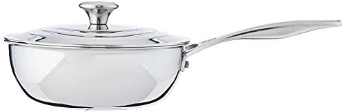 2 Quart Stainless Steel Saucier Pan with Lid C73018