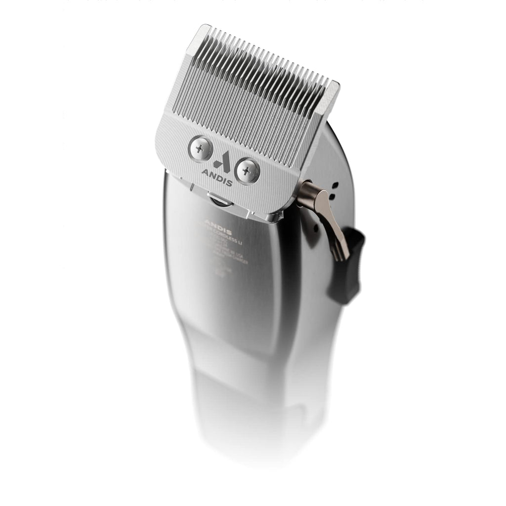 Silver Corded/Cordless Hair Trimmer with Adjustable Carbon Steel Blade L8262