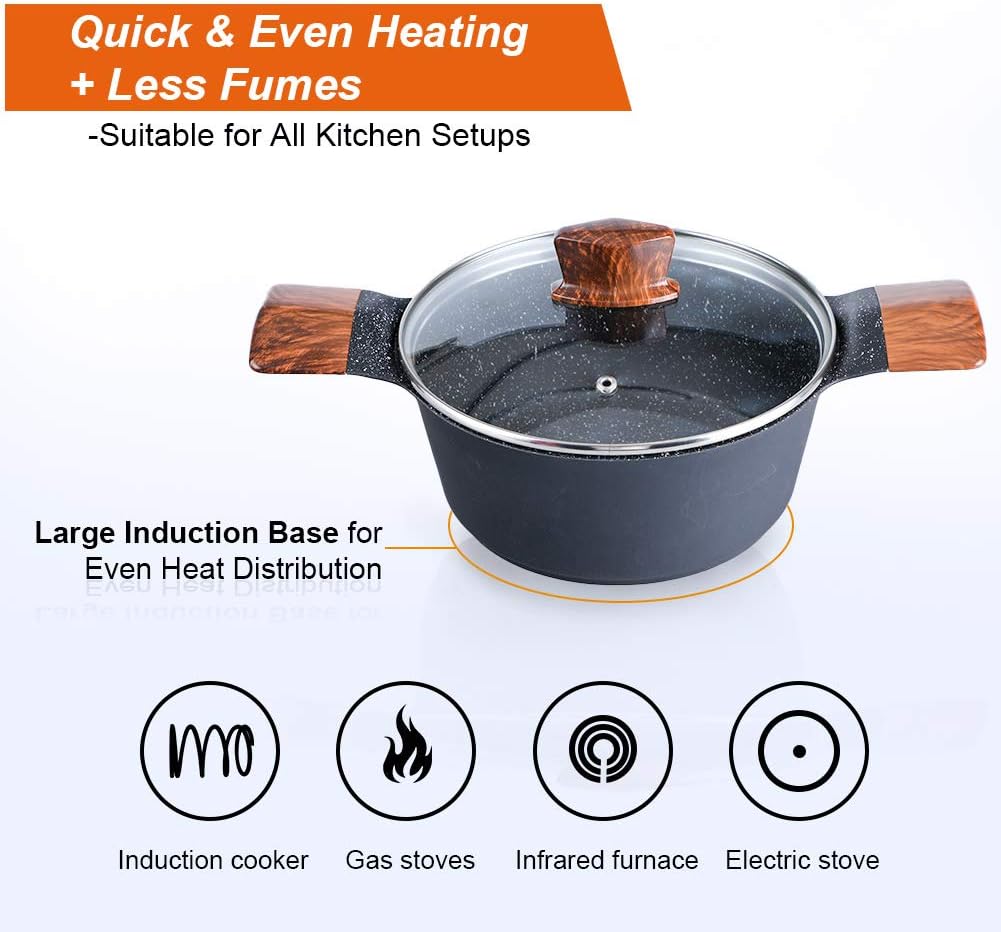 12 Piece Nonstick Die-cast Aluminum Cookware Set E31177