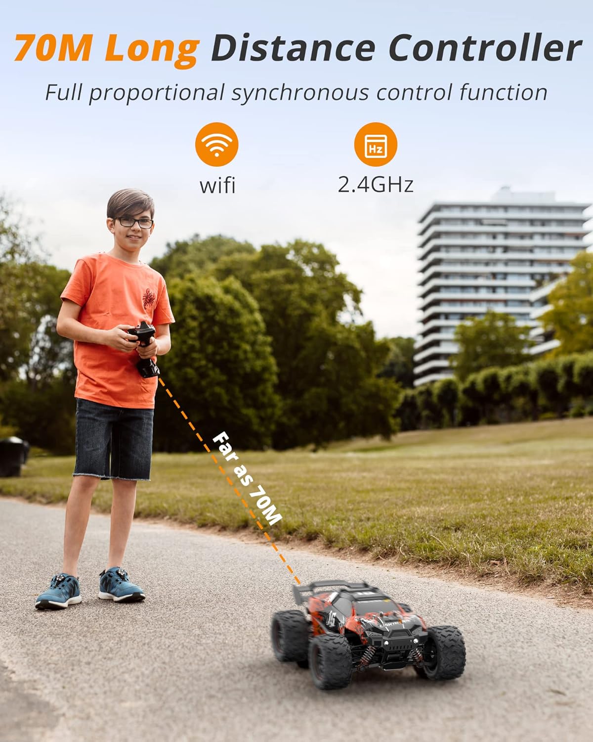 60 KM/H High Speed 1:18 Scale Brushless Offroad Remote Control Truck J7880