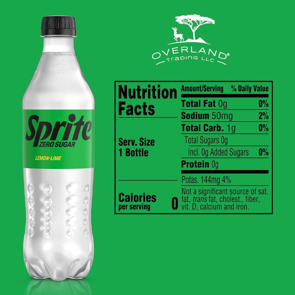 12 Pack 16.9 fl oz Lemon Lime Soda Pop S5815