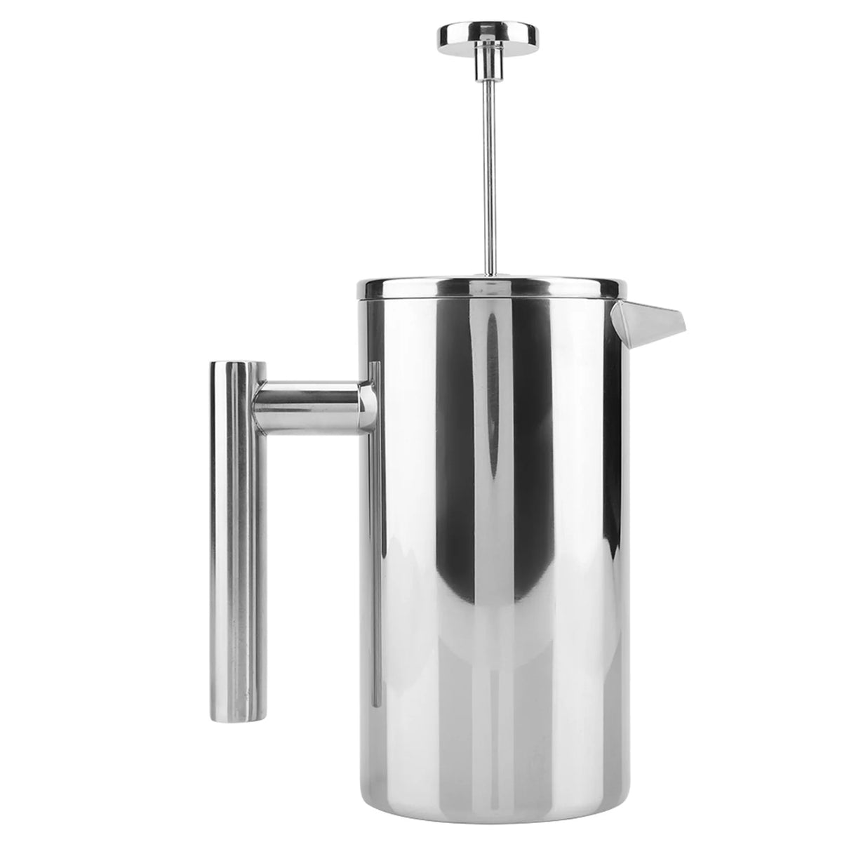 Double Walled Stainless Steel French Press Coffee Maker with Filter D9485