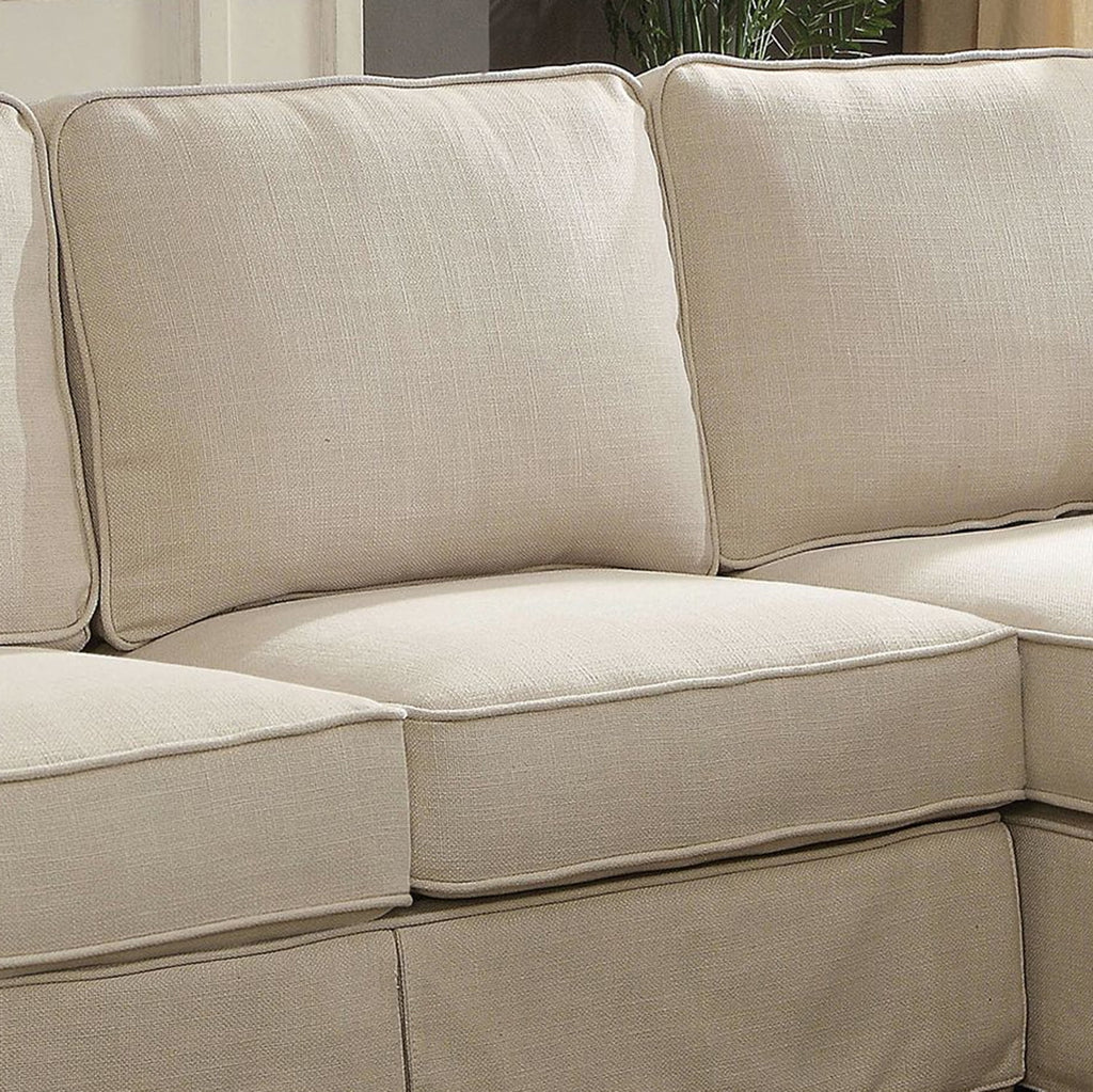 Beige Fabric Sectional Sofa H488663