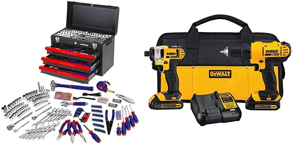 408-Piece Mechanics Tool Set with 3-Drawer Metal Box X801239