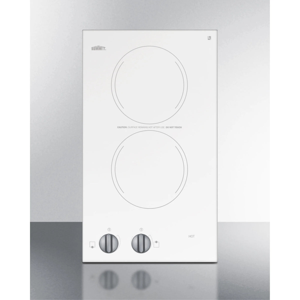 12" Wide 115V 2-Burner Radiant Cooktop E11294
