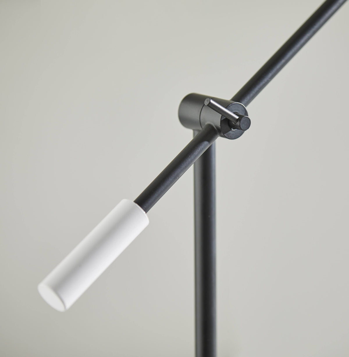 Black White and Antique Brass Desk Lamp B830115