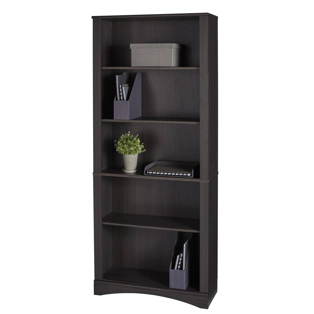 5-Shelf Bookcase, Dark Gray Z882