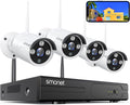 4pcs 3MP Wireless Security Camera System with Audio, Night Vision P956