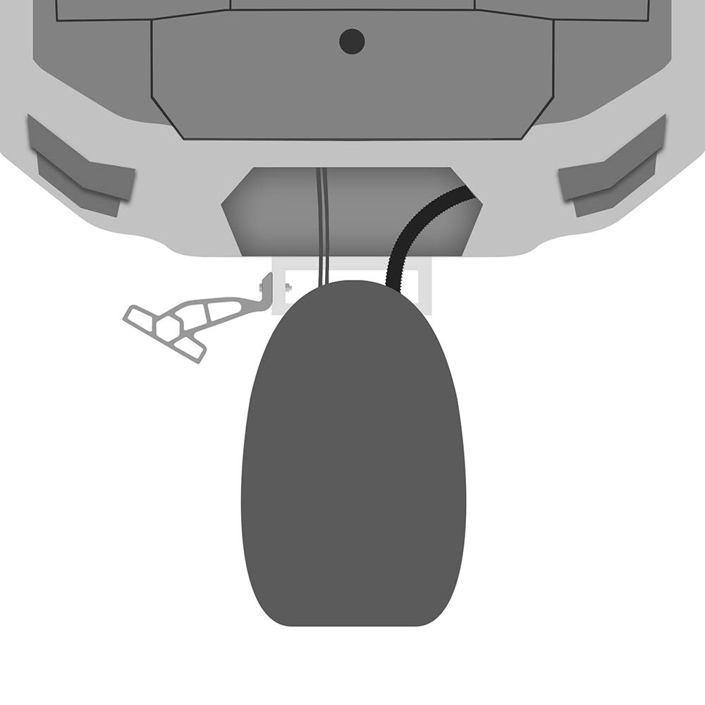 White 6 in. Jack Plate Bracket X507