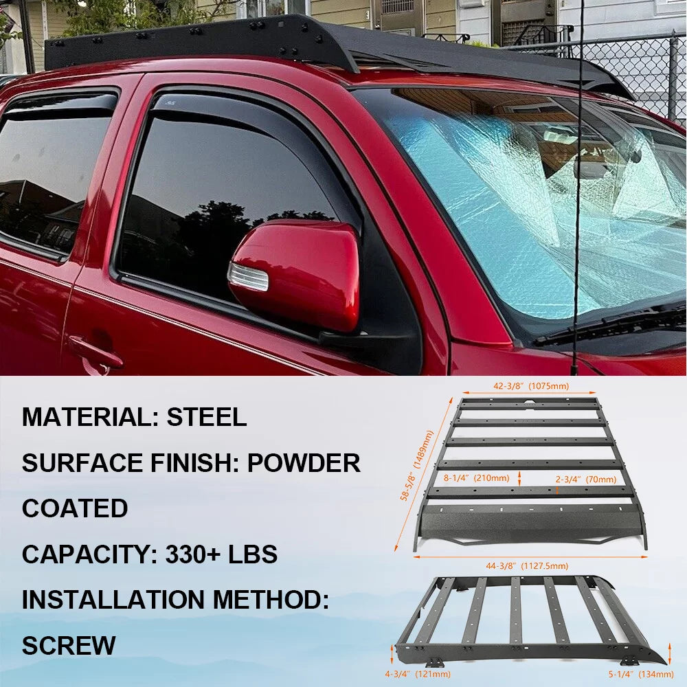 Roof Rack Luggage Cargo Carrier Basket Steel F4908