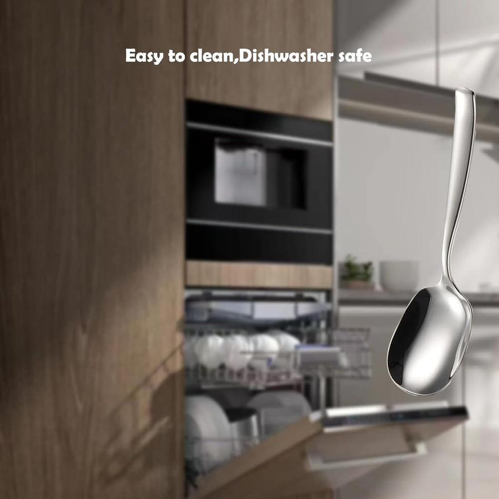 9.5 Inch 316L Stainless Steel Serving Spoon K773