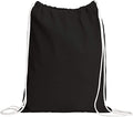 12 Pack Cotton Canvas Drawstring Backpack Bags D706