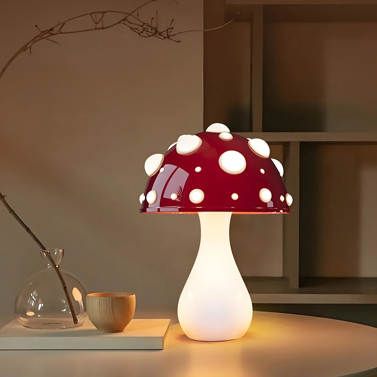 Mushroom Table Lamp Night Light White V412