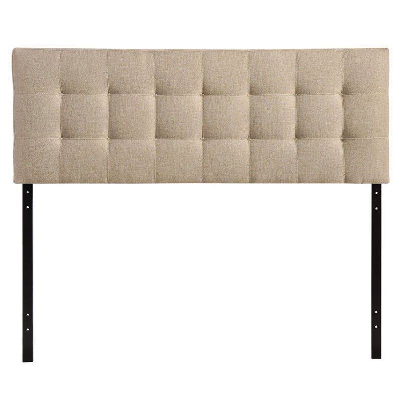 Beige Queen Tufted Panel Headboard O151677