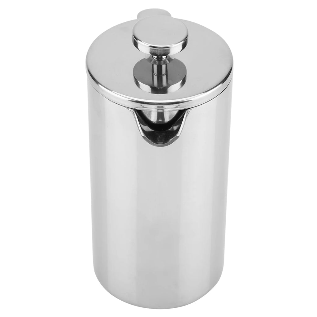 Double Walled Stainless Steel French Press Coffee Maker with Filter D9485