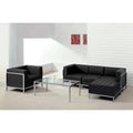 Black LeatherSoft 5 Pieces Sectional & Chair U953