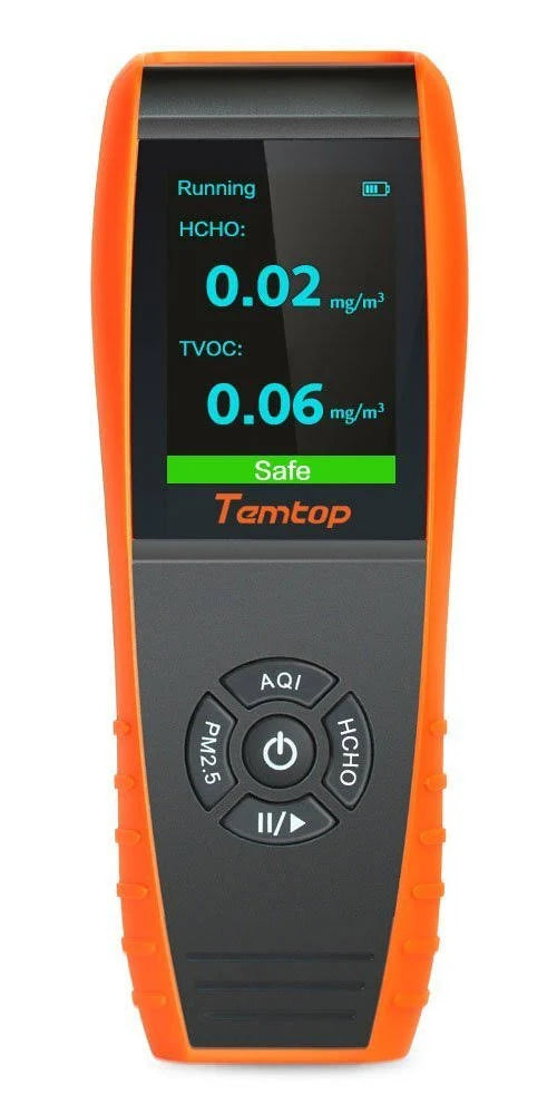 Air Quality Monitor Formaldehyde Detector with PM Humidity and Temperature Meter V9241