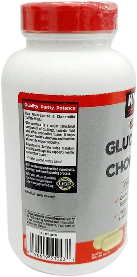 Extra Strength Glucosamine 1500mg Chondroitin 1200mg Sulfate 220 Tablets Pack of 2 S94016