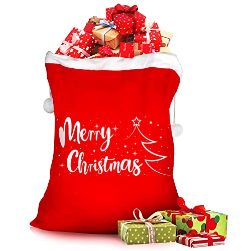 Jumbo Velvet Santa Gift Bags with Drawstring N446770