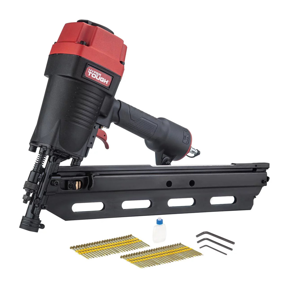 Pneumatic 21 Degree Framing Nailer with Nails W666