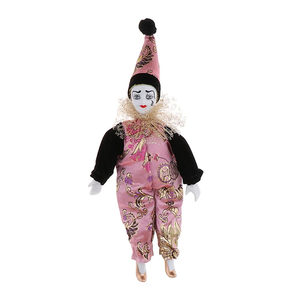 9 Inch Porcelain Doll Pink E132