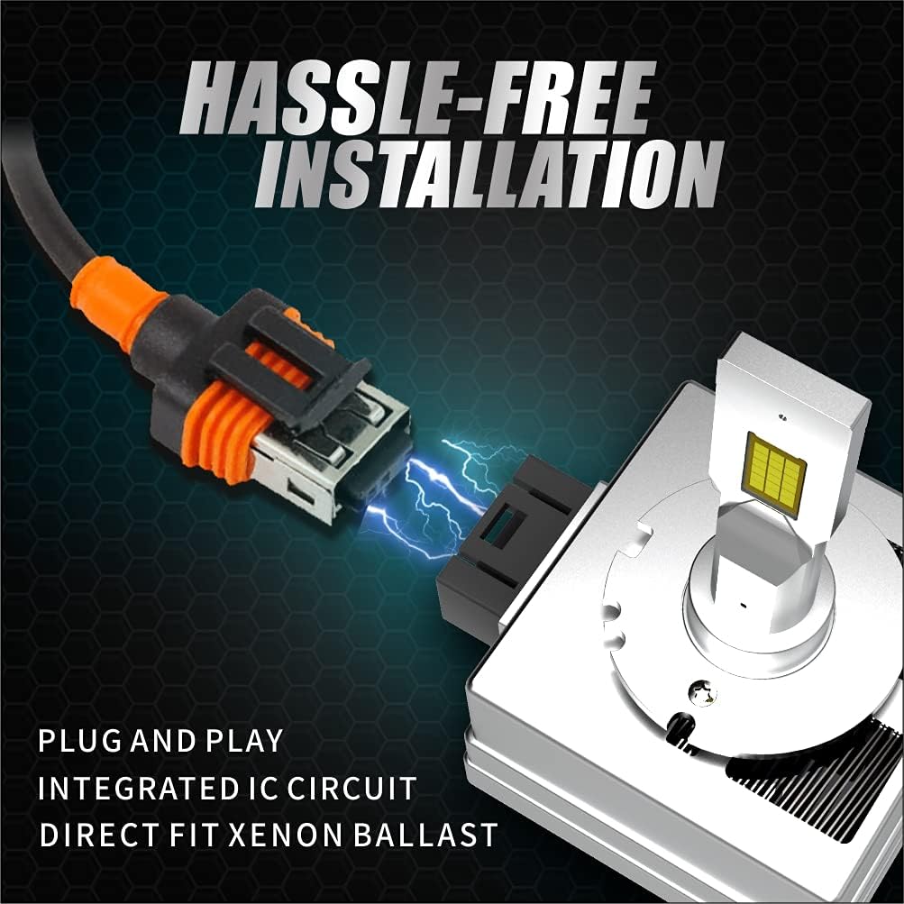 D1S LED Headlight Bulb 6000K White 35W 2 Pack M1437