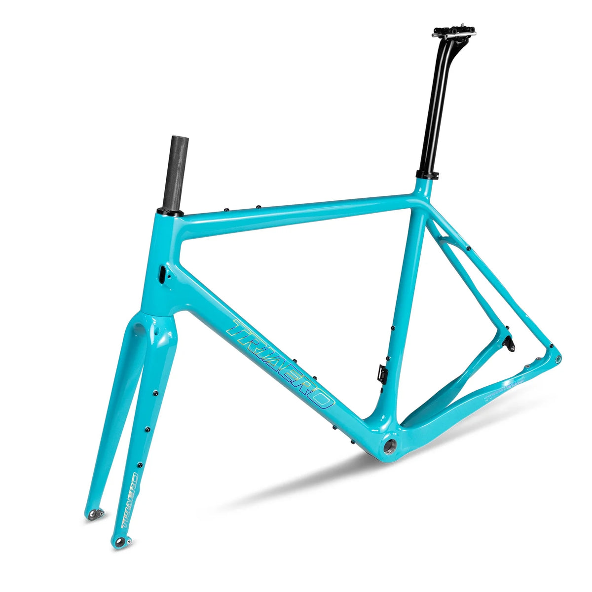 Blue Carbon Gravel Bike Frameset Q83501