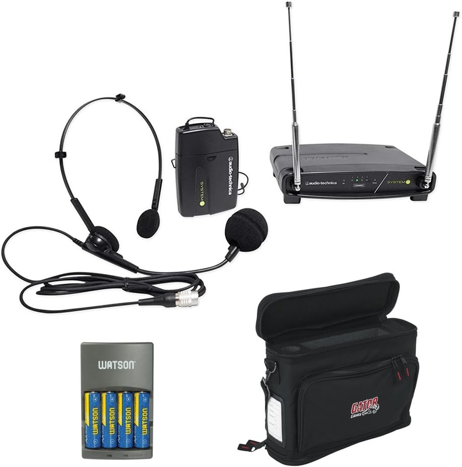 VHF Wireless Unipak System with Headworn Microphone Q414