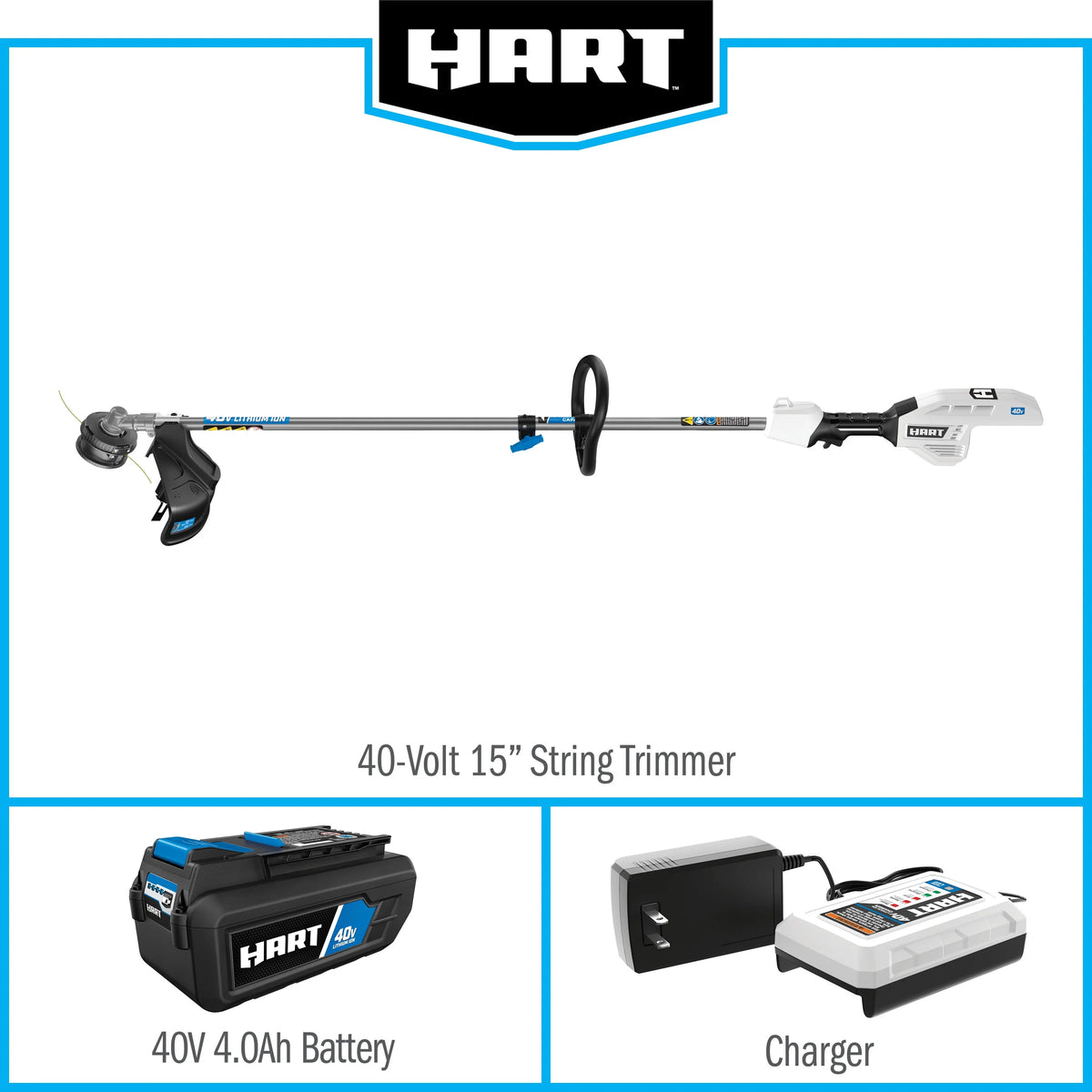 Cordless 15-inch String Trimmer Kit J741
