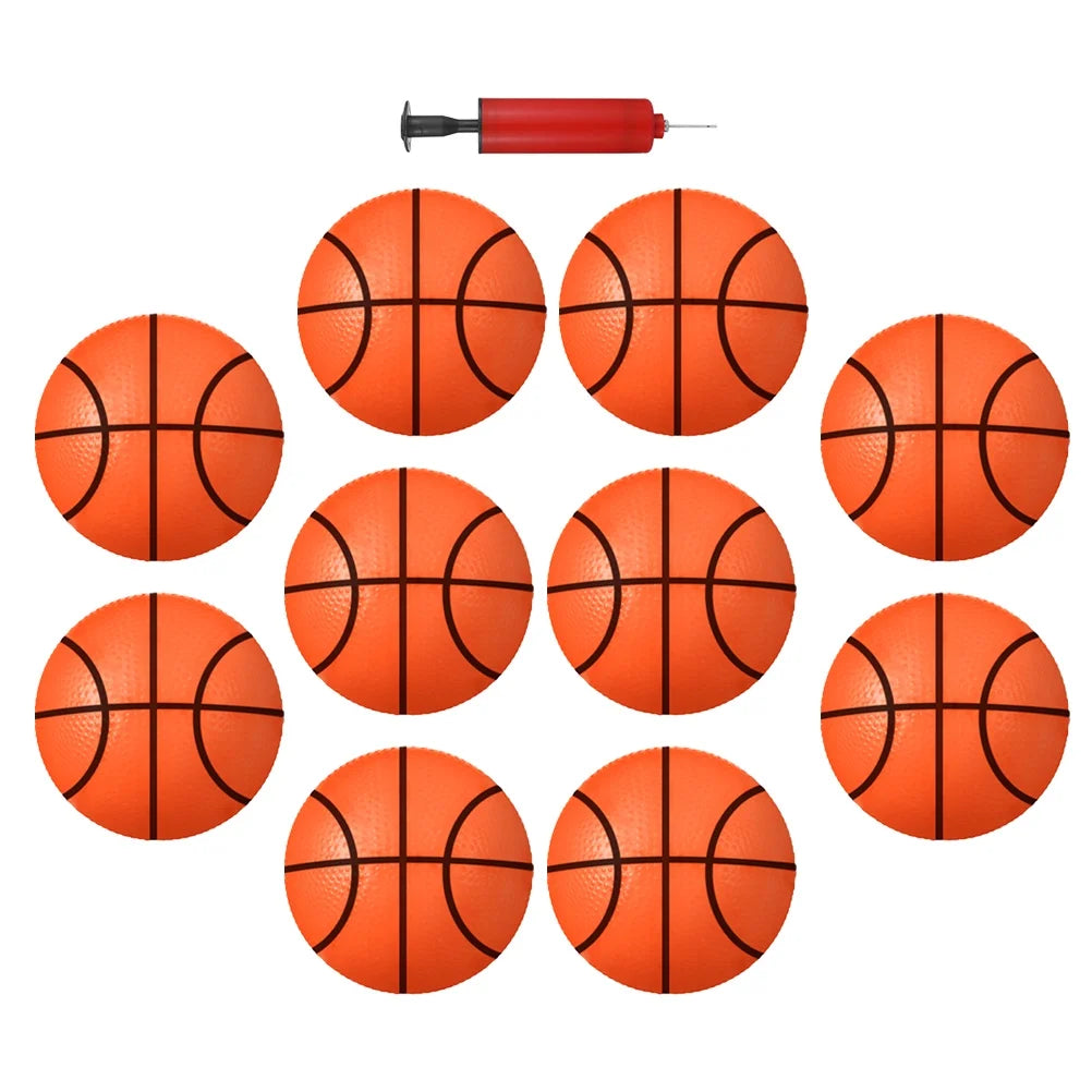 Mini Basketballs Inflatable Rubber Balls Set Q3632