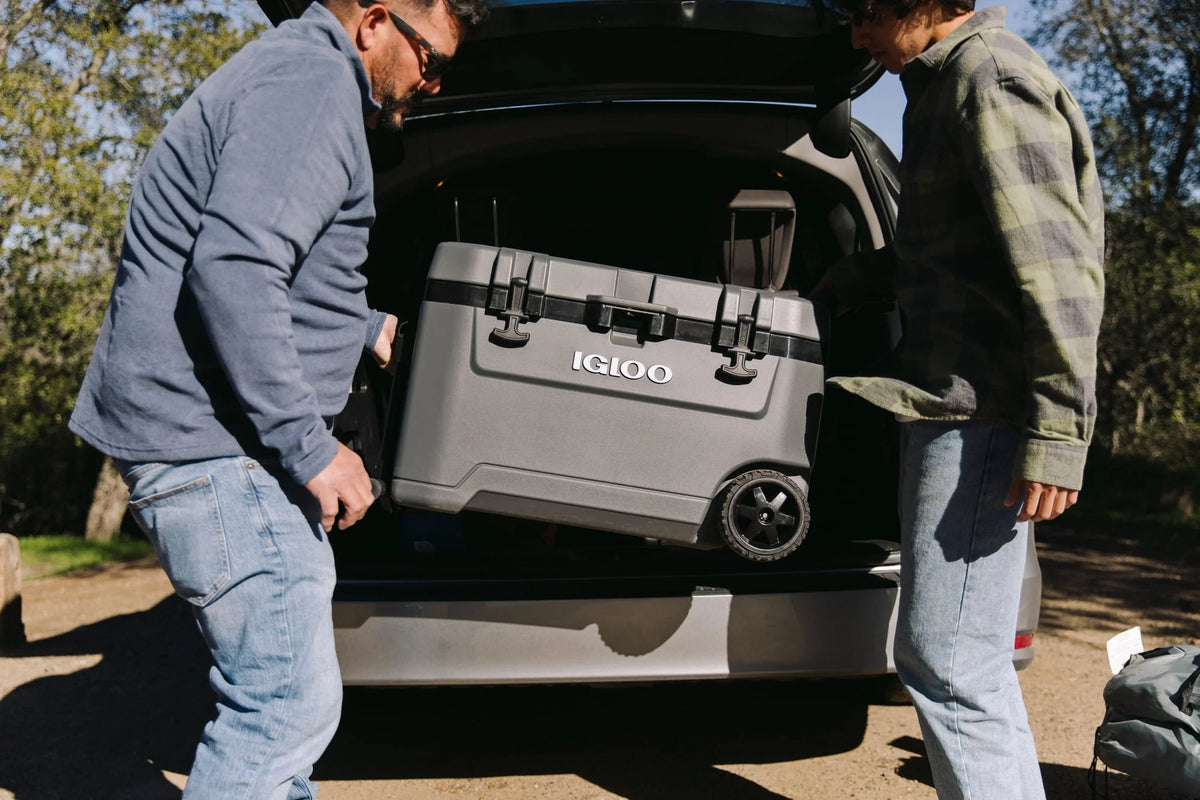 72 Quart Ice Chest Cooler with Wheels E23297