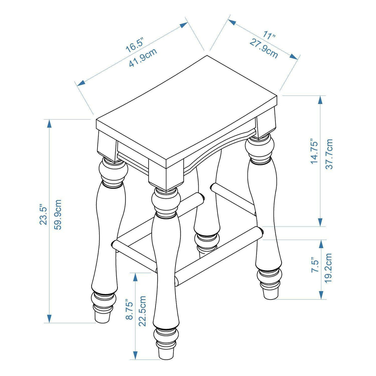 Set of 2 White Counter Height Barstools M123777