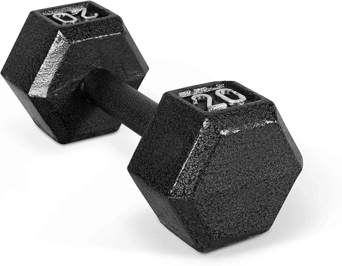 CAP CAST IRON HEX DUMBBELL, BLACK, Single R9340