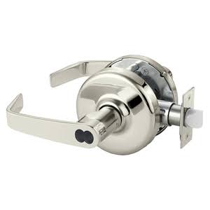 Bright Nickel Plated Clear Coated Cylindrical Lock C75169